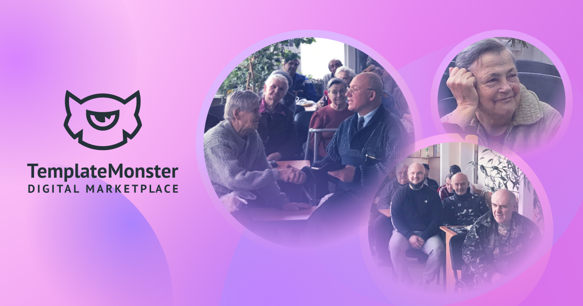 Помощь пожилым людям 🙏 благотворительный проект TemplateMonster